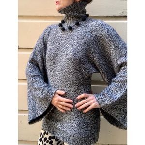 B&W Karoo Cashmere Blend Kimono-Sleeved Sweater